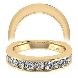 Taryn 14 Karat Yellow Gold Straight Wedding Band TW4184Y44JJ