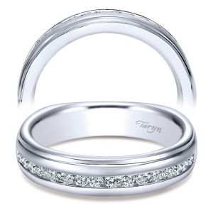 Taryn 14 Karat White Gold Straight Wedding Band TW4194W44JJ