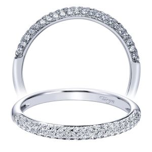 Taryn 14 Karat White Gold Straight Wedding Band TW4196W44JJ