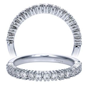 Taryn 14 Karat White Gold Straight Wedding Band TW4232W44JJ