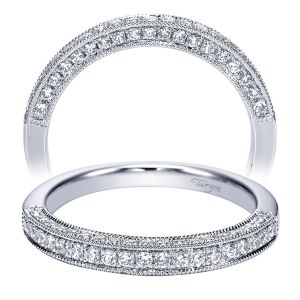 Taryn 14 Karat White Gold Straight Wedding Band TW4242W44JJ