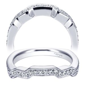 Taryn 14 Karat White Gold Matching Curved Wedding Band TW4243W44JJ