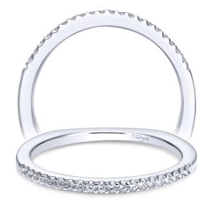 Taryn 14 Karat White Gold Straight Wedding Band TW4263W44JJ