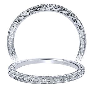 Taryn 14 Karat White Gold Straight Wedding Band TW4280W44JJ