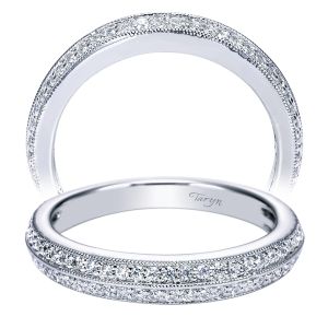 Taryn 14 Karat White Gold Straight Wedding Band TW4310W44JJ