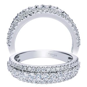 Taryn 14 Karat White Gold Straight Wedding Band TW5260W44JJ