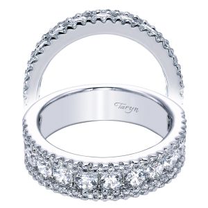 Taryn 14 Karat White Gold Round Straight Wedding Band TW5262W44JJ