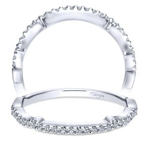 Taryn 14 Karat White Gold Curved Wedding Band TW5329W44JJ