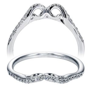 Taryn 14 Karat White Gold Matching Curved Wedding Band TW5333W44JJ