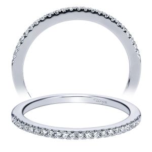 Taryn 14 Karat White Gold Round Straight Wedding Band TW5335W44JJ