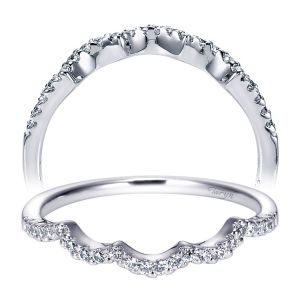 Taryn 14 Karat White Gold Curved Wedding Band TW5338W44JJ