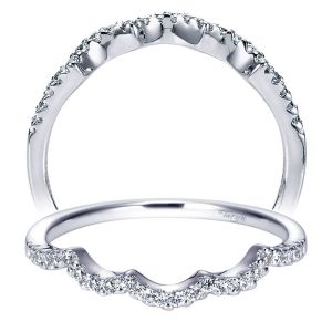 Taryn 14 Karat White Gold Curved Wedding Band TW5339W44JJ