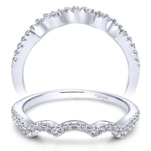 Taryn 14 Karat White Gold Matching Curved Wedding Band TW5340W44JJ
