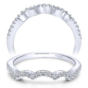 Taryn 14 Karat White Gold Matching Curved Wedding Band TW5340W44JJ