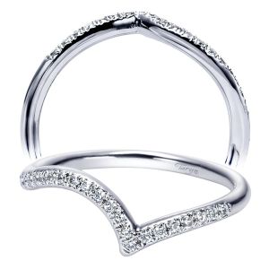 Taryn 14 Karat White Gold Curved Wedding Band TW5360W44JJ