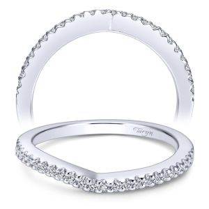 Taryn 14 Karat White Gold Curved Wedding Band TW5363W44JJ