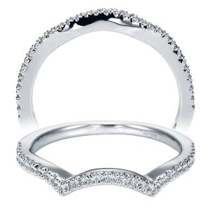 Taryn 14 Karat White Gold Curved Wedding Band TW5379W44JJ