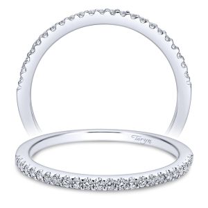 Taryn 14 Karat White Gold Straight Wedding Band TW5409W44JJ