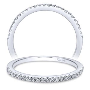 Taryn 14 Karat White Gold Straight Wedding Band TW5409W44JJ