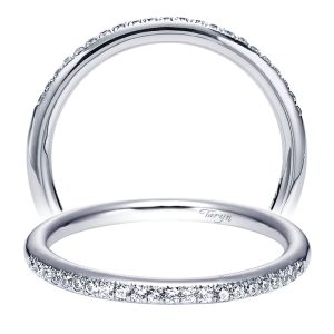 Taryn 14 Karat White Gold Straight Wedding Band TW5412W44JJ