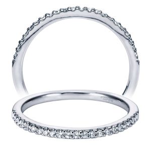 Taryn 14 Karat White Gold Straight Wedding Band TW5416W44JJ
