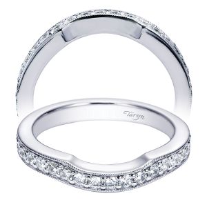 Taryn 14 Karat White Gold Curved Wedding Band TW5465W44JJ