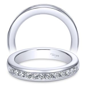 Taryn 14 Karat White Gold Straight Wedding Band TW5494W44JJ