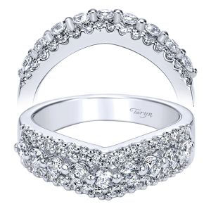 Taryn 14 Karat White Gold Matching Curved Wedding Band TW5499W44JJ