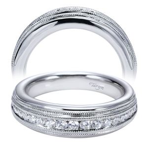 Taryn 14 Karat White Gold Straight Wedding Band TW5520W44JJ