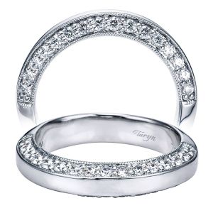 Taryn 14 Karat White Gold Straight Wedding Band TW5528W44JJ