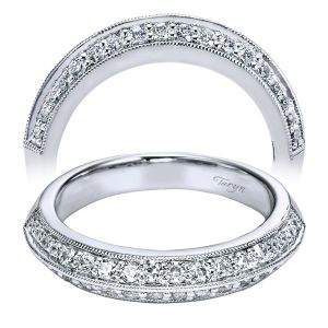 Taryn 14 Karat White Gold Straight Wedding Band TW5591W44JJ