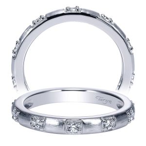 Taryn 14 Karat White Gold Straight Wedding Band TW5668W44JJ