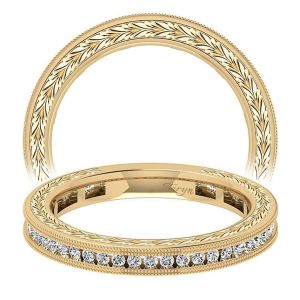 Taryn 14 Karat Yellow Gold Straight Wedding Band TW5669Y44JJ