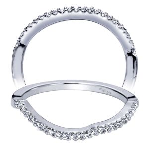 Taryn 14 Karat White Gold Matching Curved Wedding Band TW5712W44JJ