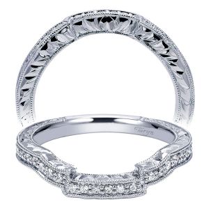 Taryn 14 Karat White Gold Matching Curved Wedding Band TW5754W44JJ