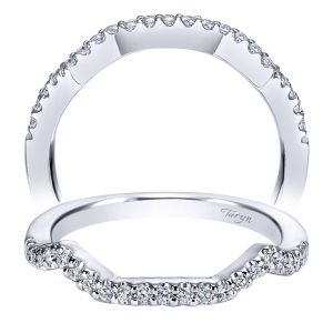 Taryn 14 Karat White Gold Curved Wedding Band TW5795W44JJ