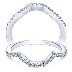 Taryn 14 Karat White Gold Curved Wedding Band TW5801W44JJ