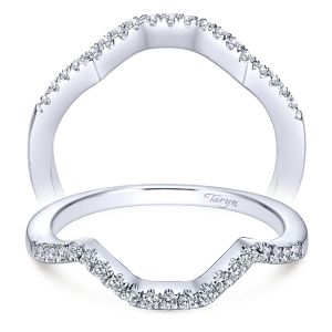 Taryn 14 Karat White Gold Curved Wedding Band TW5801W44JJ