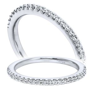 Taryn 14 Karat White Gold Straight Wedding Band TW5831W44JJ