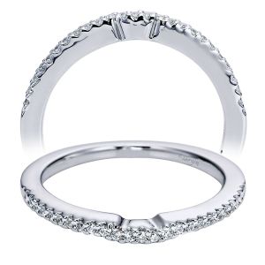 Taryn 14 Karat White Gold Curved Wedding Band TW5838W44JJ