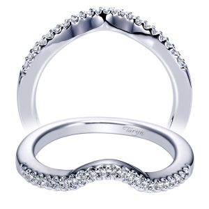 Taryn 14 Karat White Gold Curved Wedding Band TW5870W44JJ