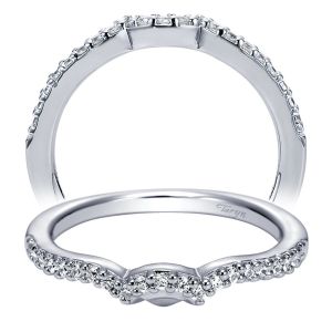 Taryn 14 Karat White Gold Curved Wedding Band TW5912W44JJ