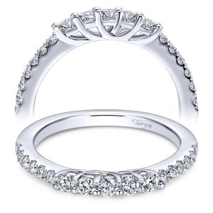 Taryn 14 Karat White Gold Matching Straight Wedding Band TW5991W44JJ