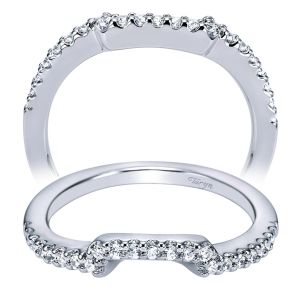 Taryn 14 Karat White Gold Curved Wedding Band TW6004W44JJ