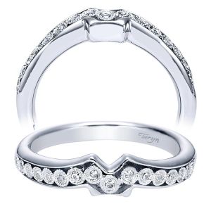 Taryn 14 Karat White Gold Curved Wedding Band TW6030W44JJ