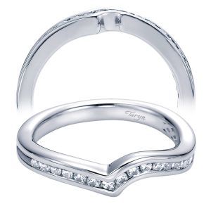 Taryn 14 Karat White Gold Curved Wedding Band TW6049W44JJ