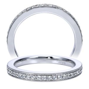 Taryn 14 Karat White Gold Straight Wedding Band TW6074W44JJ