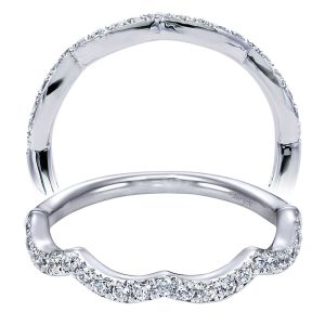 Taryn 14 Karat White Gold Curved Wedding Band TW6084W44JJ