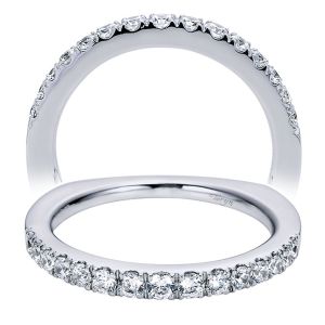 Taryn 14 Karat White Gold Straight Wedding Band TW6087W44JJ