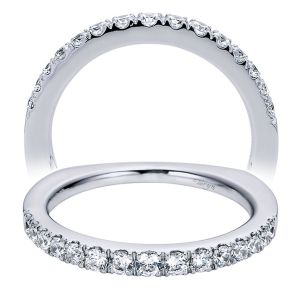 Taryn 14 Karat White Gold Straight Wedding Band TW6087W44JJ